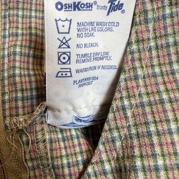 Vintage OshKosh Plaid Jumper Dress - Picture 9 of 10